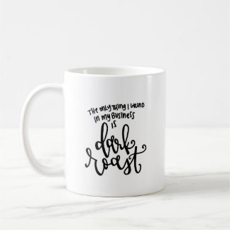 La tasse de café de morcellement