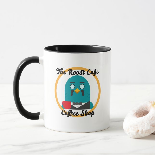 La tasse de café de perchoir (Avec donut)