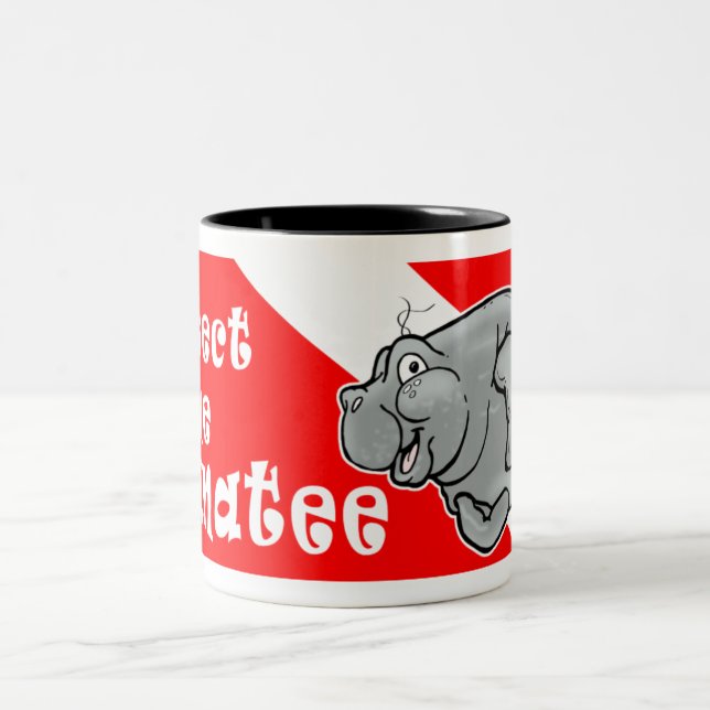 La tasse de café de plongeur de lamantin protègent (Centre)
