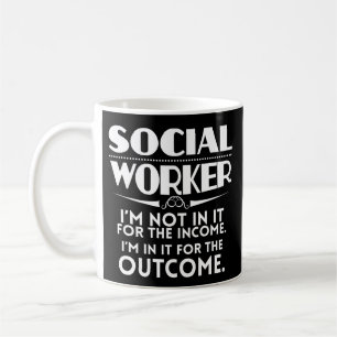 La tasse de café drôle d'assistant social maîtr