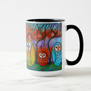 La tasse de famille de hibou