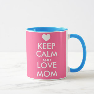 La tasse   de jour de mères gardent le calme et
