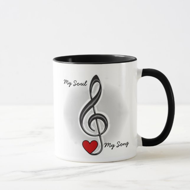 La tasse de Karla 11 onces : Mon âme ma chanson (Droite)