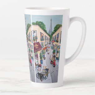 La tasse de latte du Paris Café