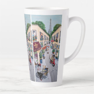 La tasse de latte du Paris Café