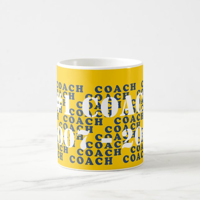 La tasse de l'entraîneur - le bleu marque avec des (Centre)