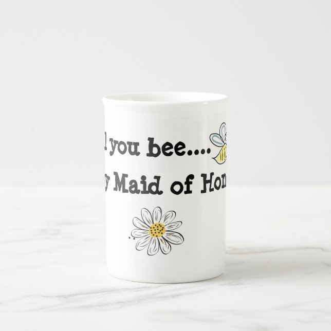 La tasse de porcelaine tendre vous abeille ma (Devant)