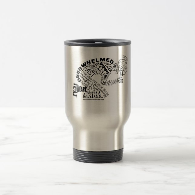 La tasse de prière de voyage de femme (Centre)