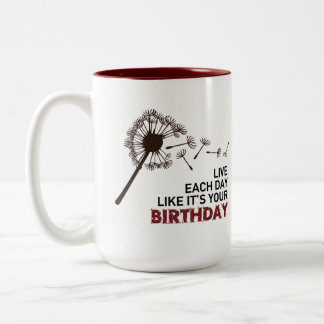La tasse de projet d'anniversaire