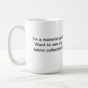 La tasse de Quilter matériel de fille