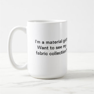 La tasse de Quilter matériel de fille