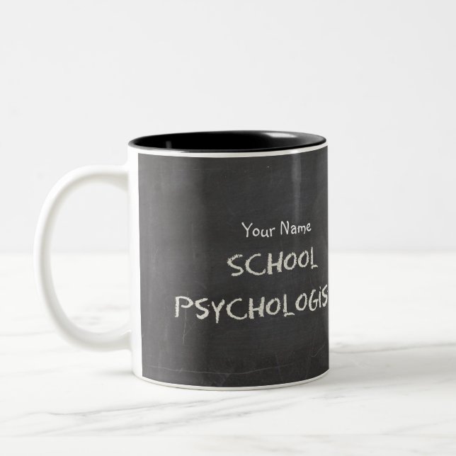 La tasse de tableau du psychologue fait sur (Gauche)