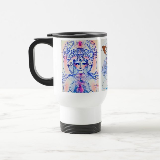 La tasse de voyage de trois Devi (Gauche)