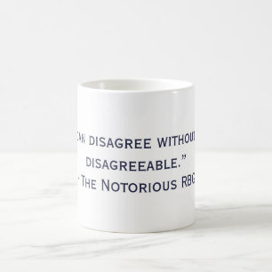 La tasse désagréable notoire de citation de RBG