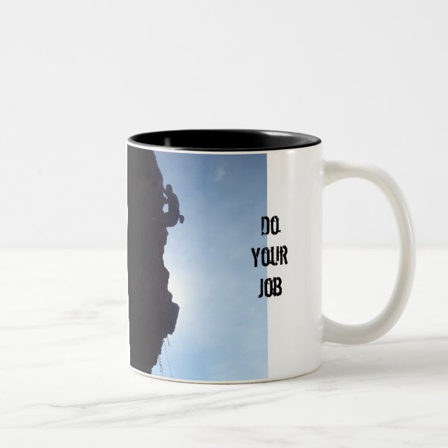 la tasse d'escalade de roche, réalisent votre (Droit)