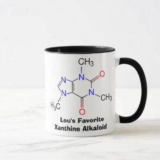 La tasse d'intoxiqué de caféine