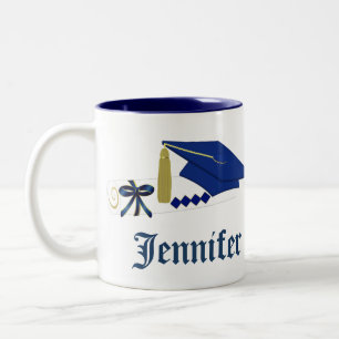 La tasse du diplômé fait sur commande