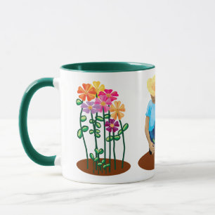 La tasse du jardinier de fleurs