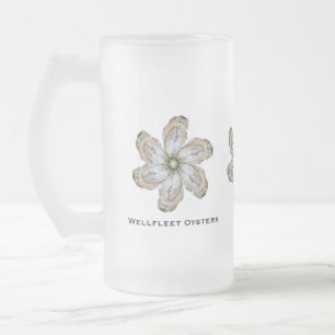 La tasse en verre de fleur d'huître - concevez A