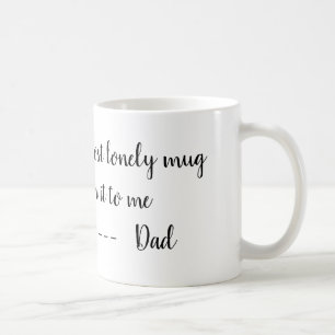 La tasse isolée perdue du papa
