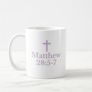 La tasse Matthieu 28:5-7