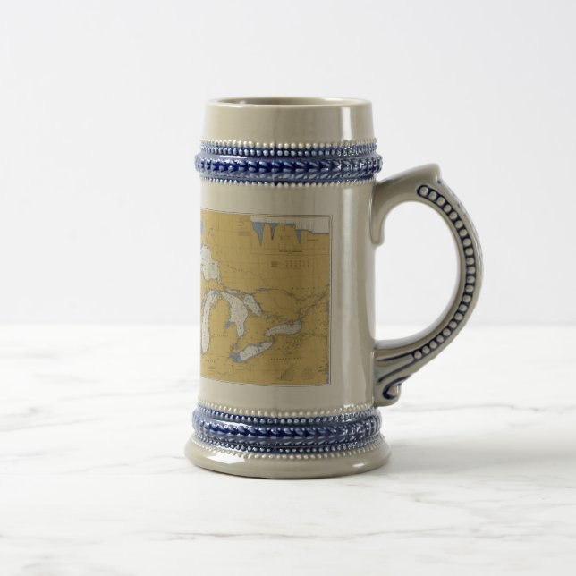 La tasse nautique de diagramme de Great Lakes (Droite)