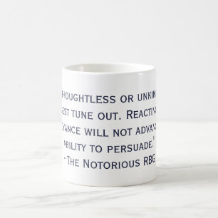 La tasse notoire de citation de RBG