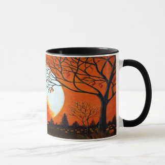 La tasse orientée d'art d'automne "brûlant part "