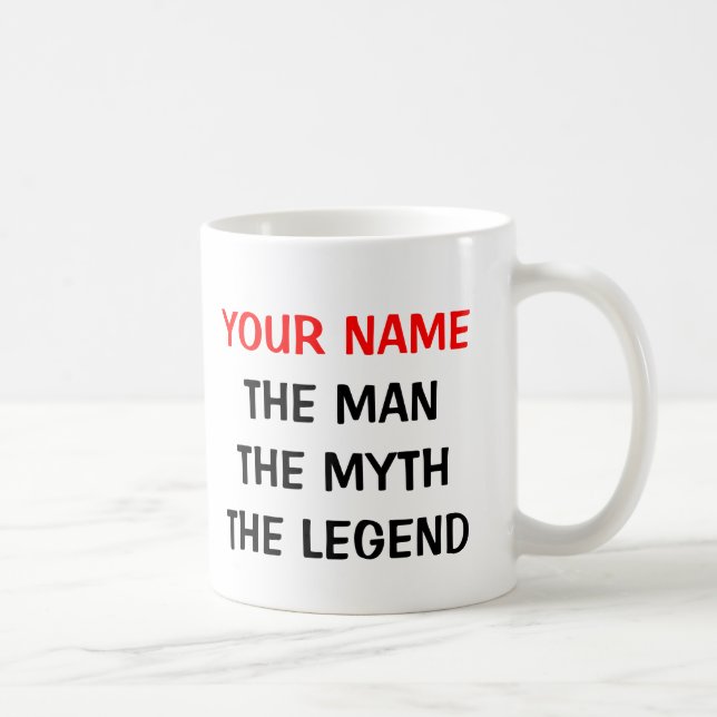 La tasse | Personalizable de légende de mythe (Droite)