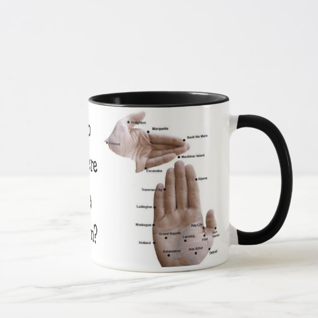 La tasse pratique de "voyage" du Michigan ! (Droite)