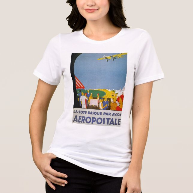 La-Taubenschlag-baskische Gleichheit Avion Tri-Blend Shirt (Vorderseite)