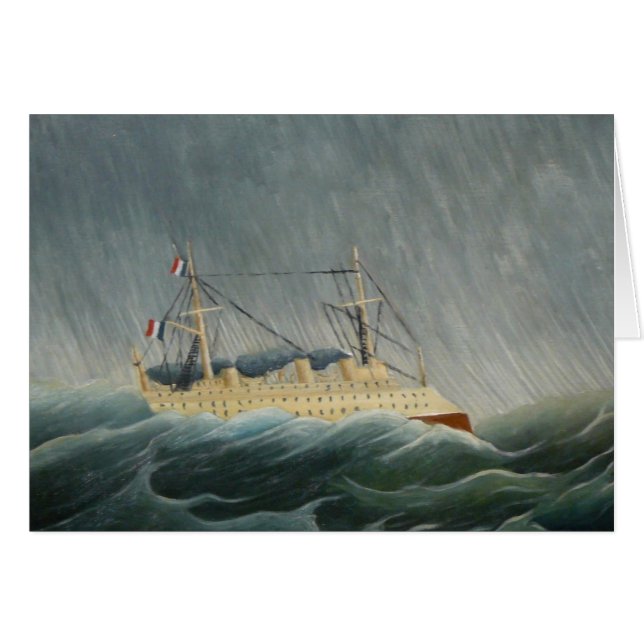 La tempête a jeté le navire en l'air (Devant horizontal)