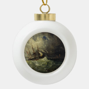 La Tempête - Félix Ziem Keramik Kugel-Ornament