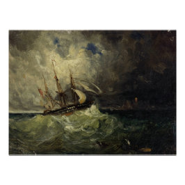 La Tempête - Félix Ziem Poster