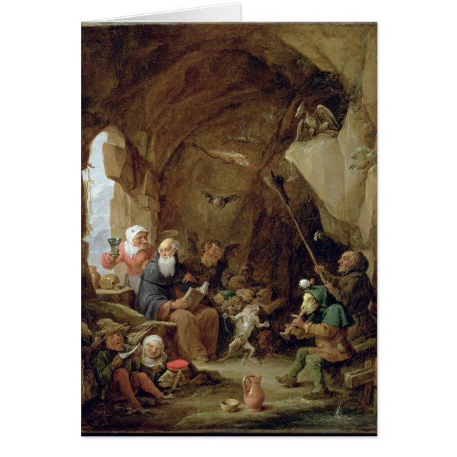 La tentation de St Anthony dans une caverne (Devant)
