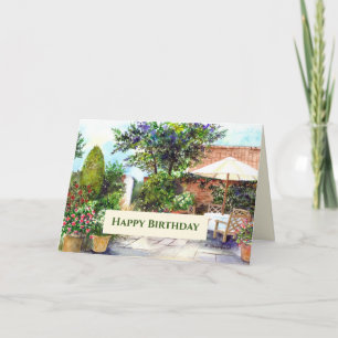 La terrasse d'anniversaire générale de la carte de