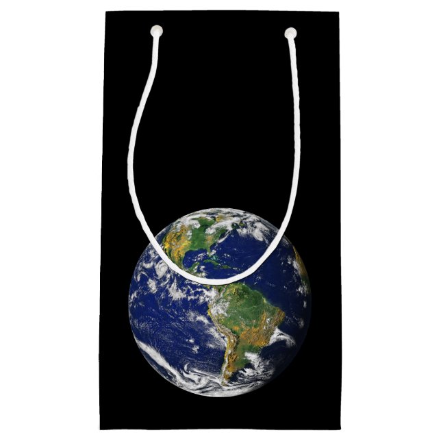 La TERRE de PLANÈTE du petit sac de cadeau de (Devant)