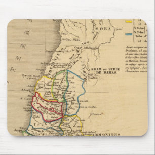 La Terre Sainte partage en 12 tribus Mousepad
