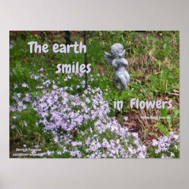 LA TERRE SOURIT DANS LES FLEURS EMERSON POSTER (Devant)