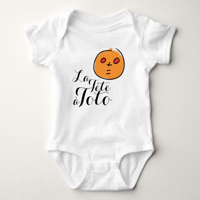 La Tête à Toto Funny Math Jokes Baby Bodysuit Strampler (Vorderseite)
