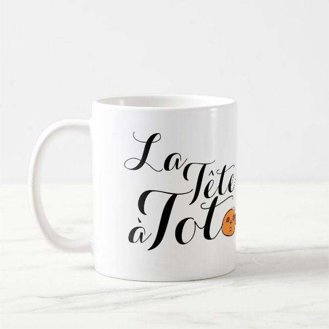 La Tête à Toto Funny Mathe Jokes für Kinder Tasse (Links)