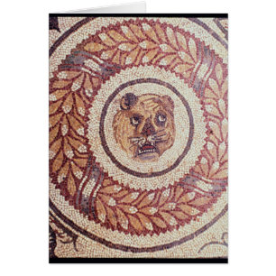 La tête du tigre, mosaïque romaine, 4ème siècl