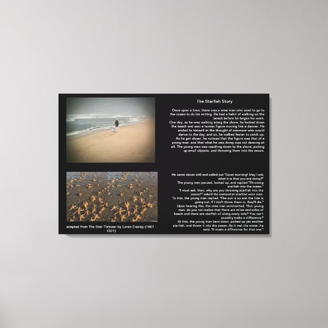 La toile d'histoire de Starfish (Recto)