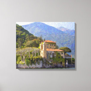 La toile enroulée Bellagio du nord de l'Italie