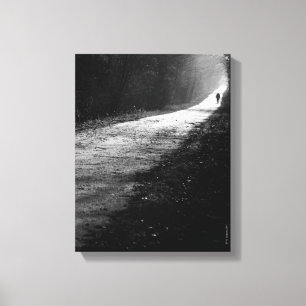 La toile enveloppée par traînée