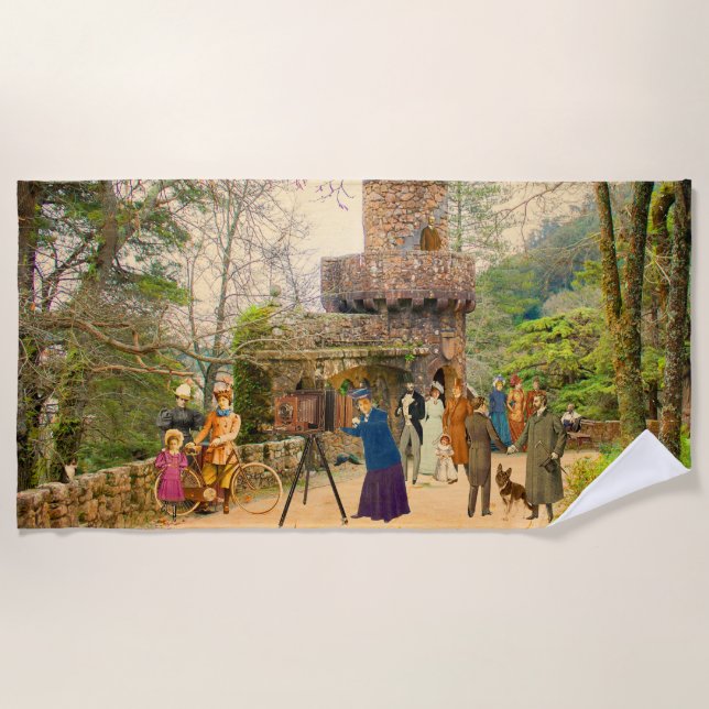 La torre de la Quinta da Regaleira (Portugal) Strandtuch (Vorderseite)