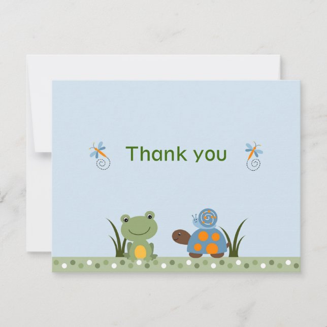 La tortue de grenouille Hippity Merci Cartes de no (Devant)