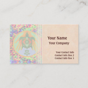 La tortue remet le modèle de carte de visite