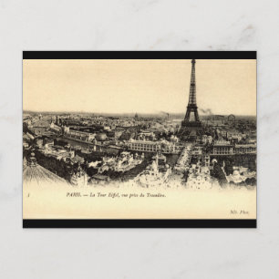 La Tour Eiffel, Paris Frankreich c1910 Vintage Postkarte
