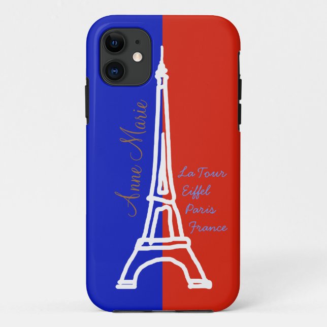 la tour Eiffel Paris personalisiert Case-Mate iPhone Hülle (Rückseite)